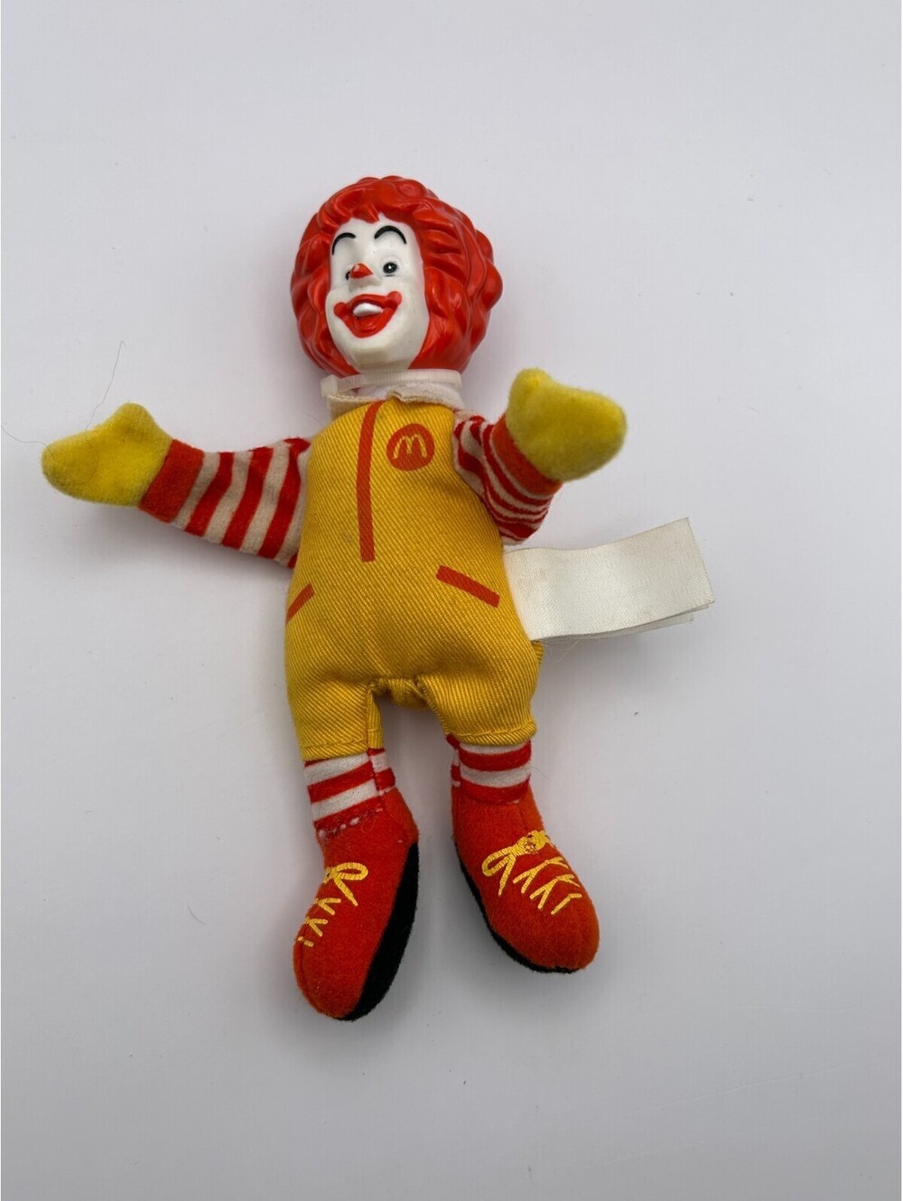 McDonald’s Ronald McDonald Plush Doll Yellow Jumpsuit Vintage Soft Toy